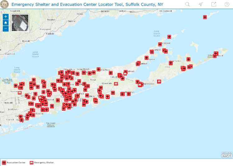 Click here to learn about Suffolk County Shelter and Storm Surge Zone Mapping Tool